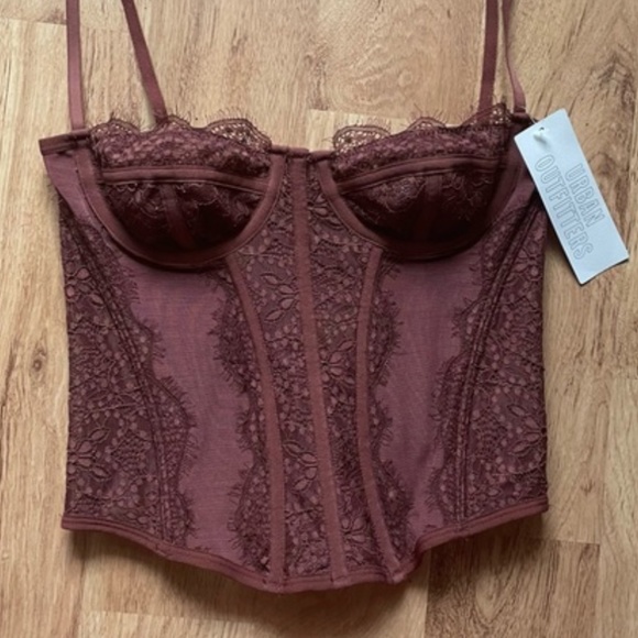 Urban Outfitters Modern Love Corset - NWT, Size Small, Chocolate color - Picture 2 of 2